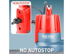 Čerpadlo ponorné pro čerpání do sucha, 400W EXTOL PREMIUM