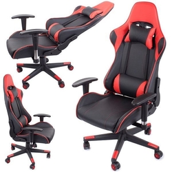 Kancelářská  herní židle, červená