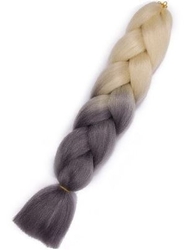 Vlasy syntetické Copánky ombre blond- černé