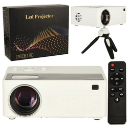 Přenosný projektor LED TFT LCD 16:9 1920x1080 USB 20W, bílý