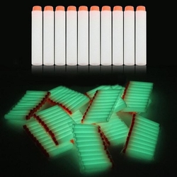Náhradní náboje fluorescentní 7cm pro pistole NERF, 10ks