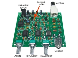 Přijímač leteckého pásma 118-135MHz, STAVEBNICE