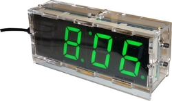 Digitální hodiny LED 082V4 - zelené, STAVEBNICE