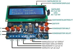 F-L-C tester s displejem LCD1602