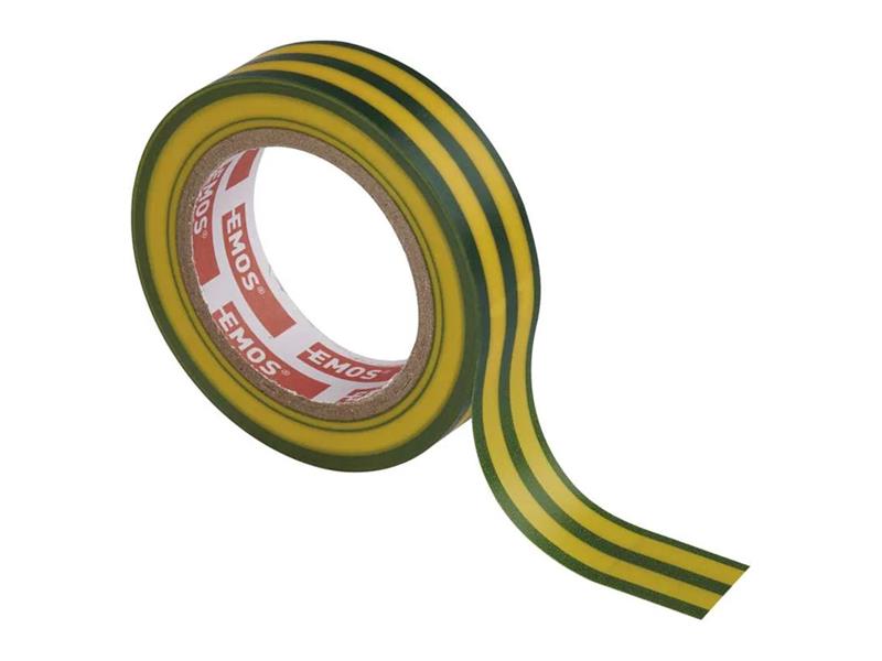 Páska izolační PVC 15mm/10m zelenožlutá EMOS 1ks