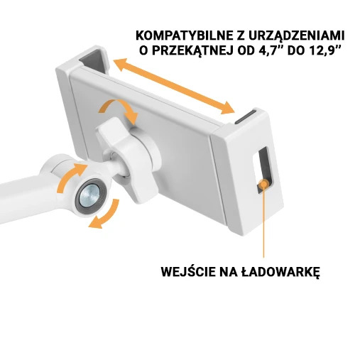 Stojan na tablet SPP-124W, bílý