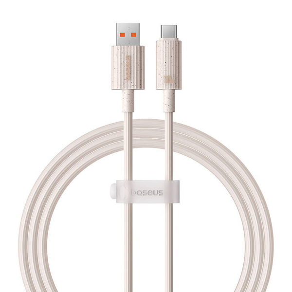 Rychlonabíjecí kabel Baseus USB na USB-C Habitat Series 1m 100W (růžový)