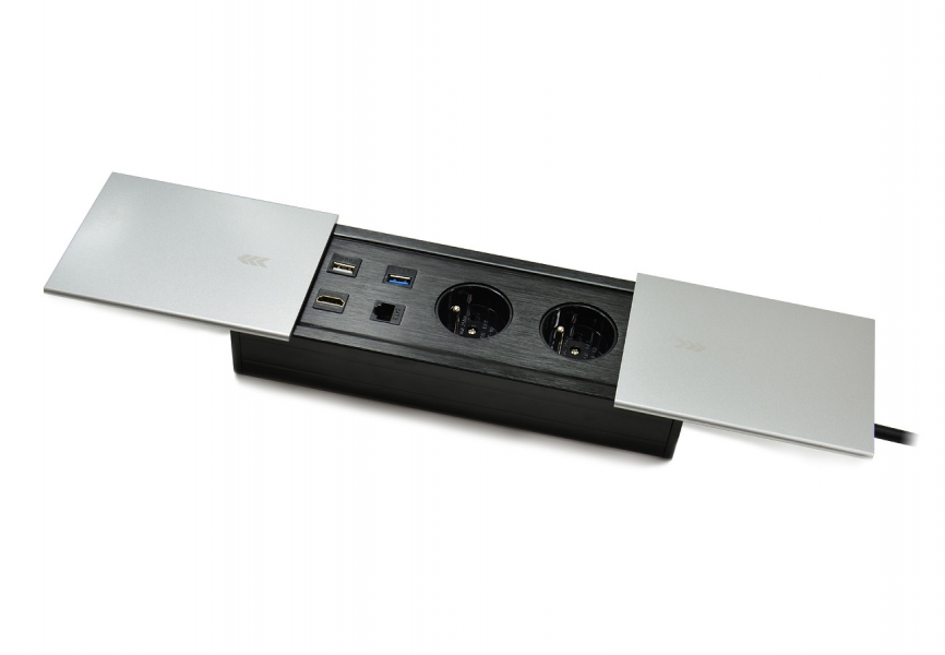 Gniazdo blatowe zasuwane Spacetronik SPS-S26S